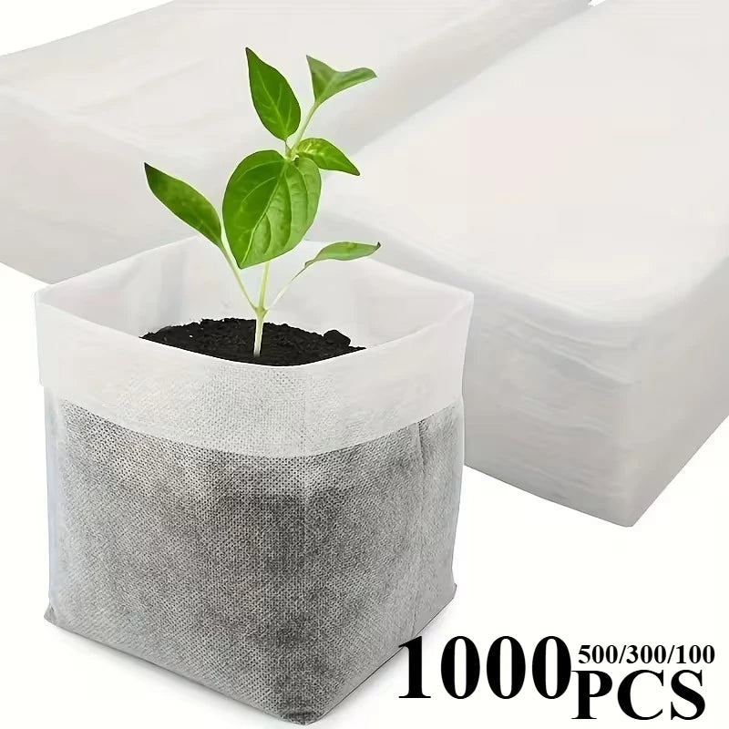 100-1000PCS Biodegradable Seedling Bags