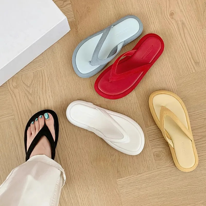 candy color flip flops
