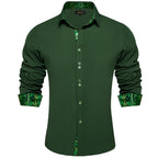 Long Sleeve Turn Down Collar Shirt