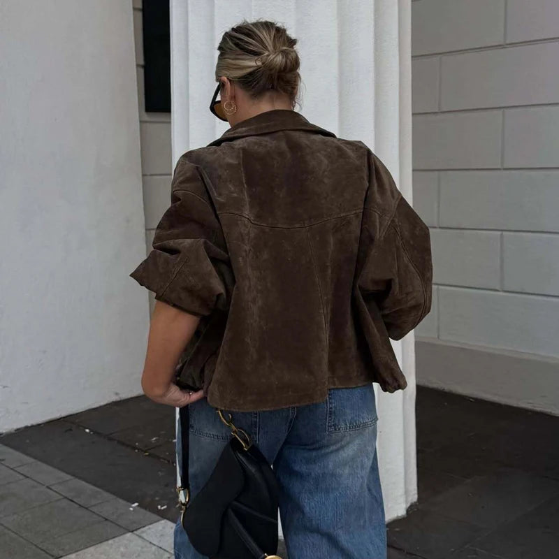 Faux Leather Bomber Jackets
