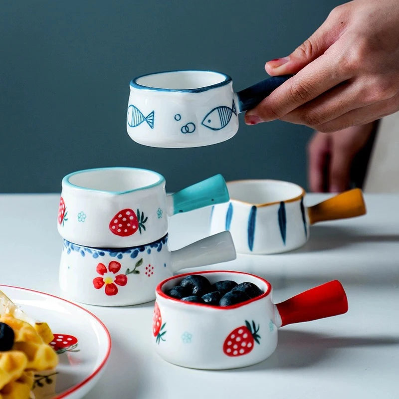 Mini Ceramic Milk Cup