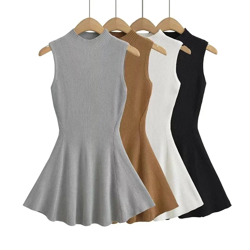 Knitted A-line mini Dress