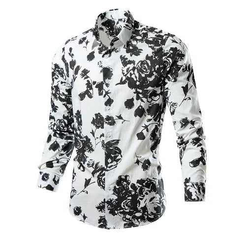 Flower Pattern 3D Print Shirt