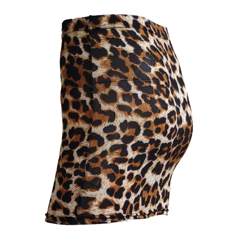 Leopard Print Bodycon Skirt