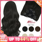 Human Hair Clip in Extension 7Pcs