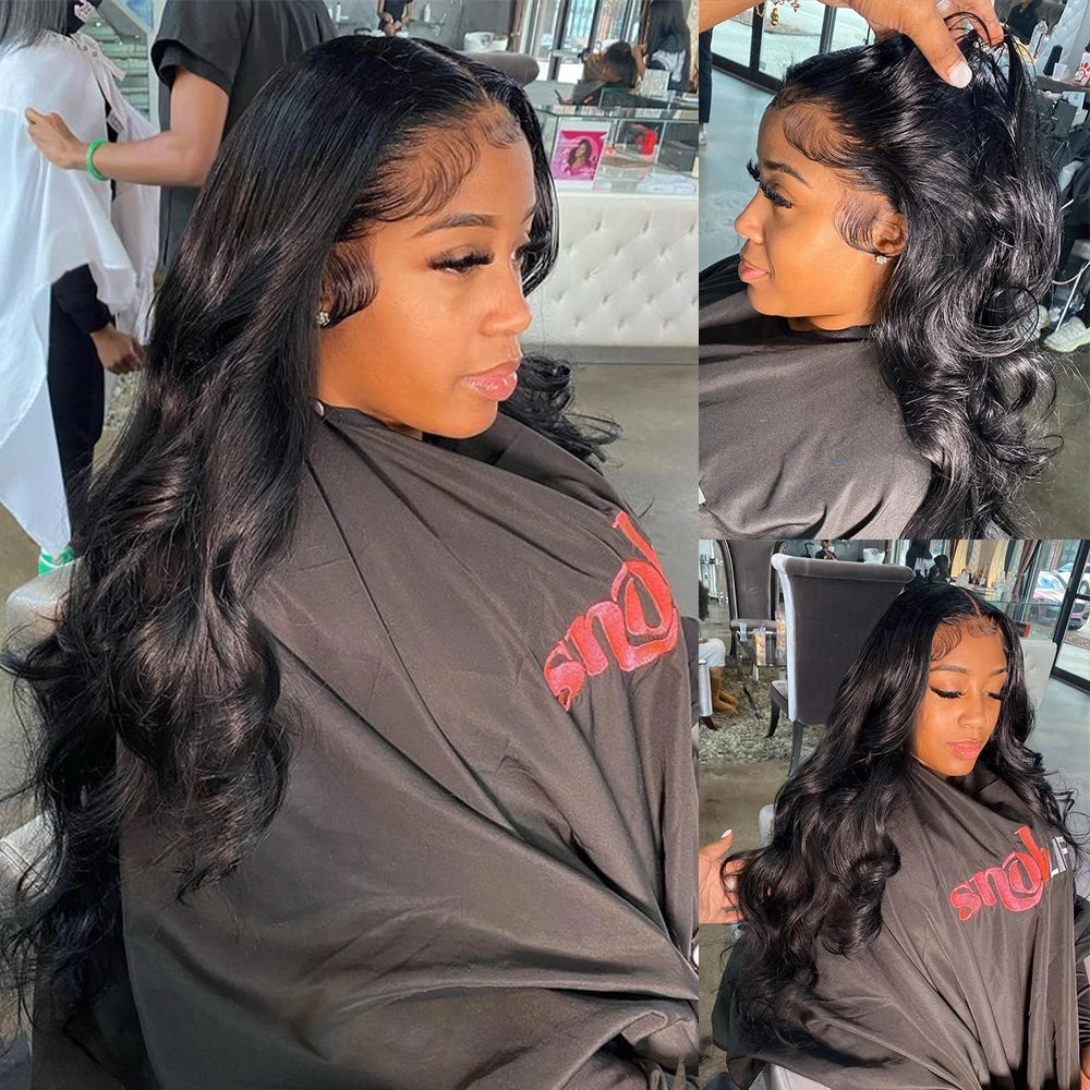 Brown Human Hair Bundles With Closure Colored Brazilian Body Wave 3/4 Bundles With HD Lace Frontal Closure Extensions For Women