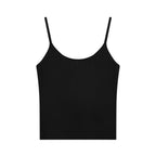 RE Mujer Venda Y2K Crop Tops Cordón Tirantes Tejido Camisola Linda Tank Crop Tops Sólidos Sexy Tops Para Mujer Verano