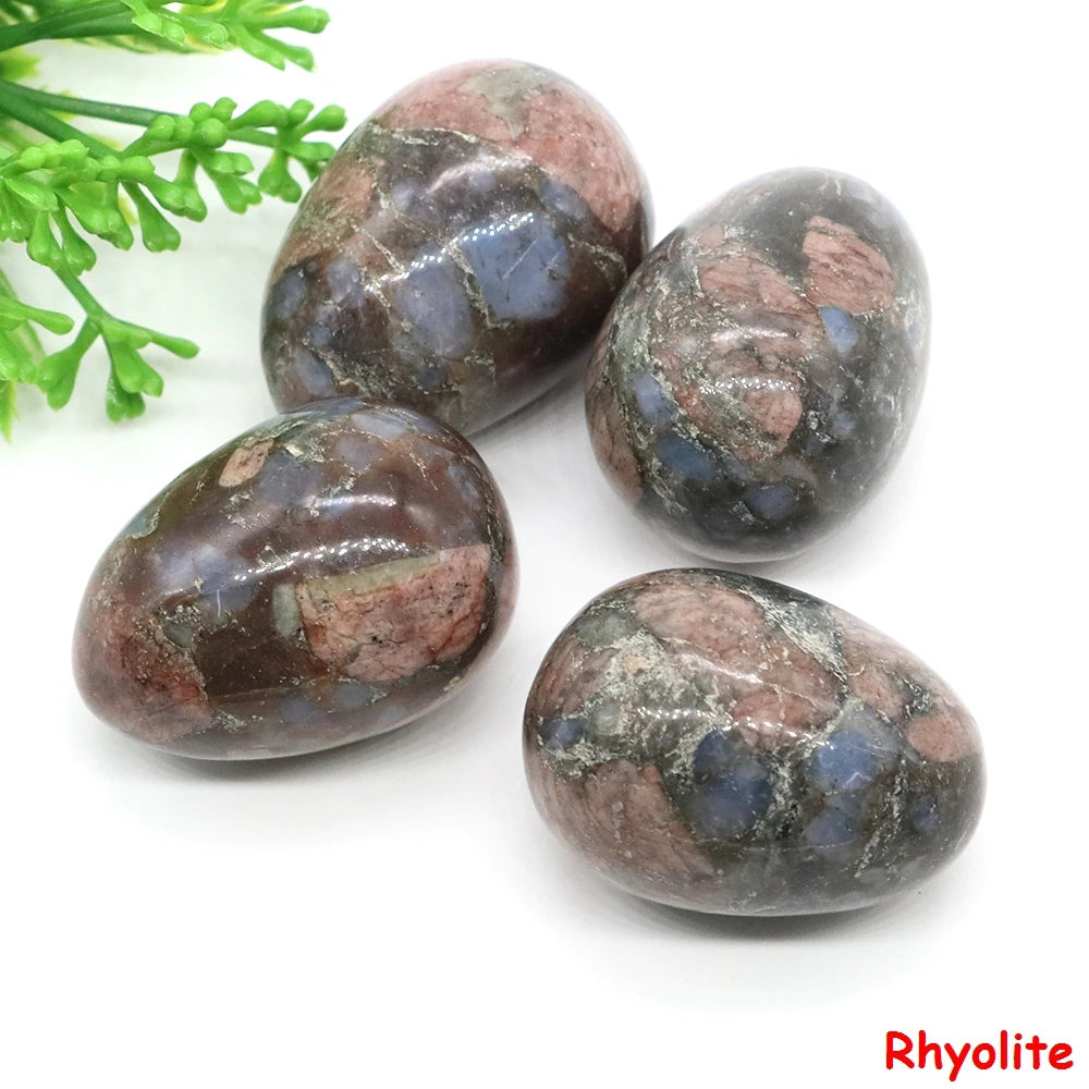 22x30mm Egg Crafts Natural Stone Healing Crystal
