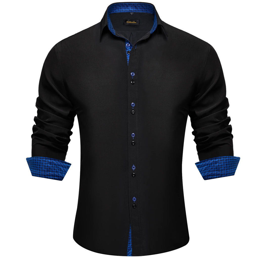 Long Sleeve Turn Down Collar Shirt