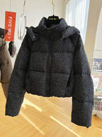 Short Hooded Cotton Jacket