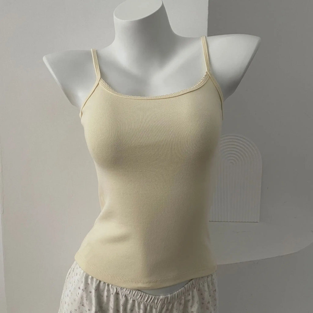 Lace Trim Tank Top