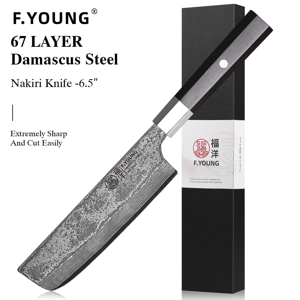 Damascus Steel Professional Kitchen Knives