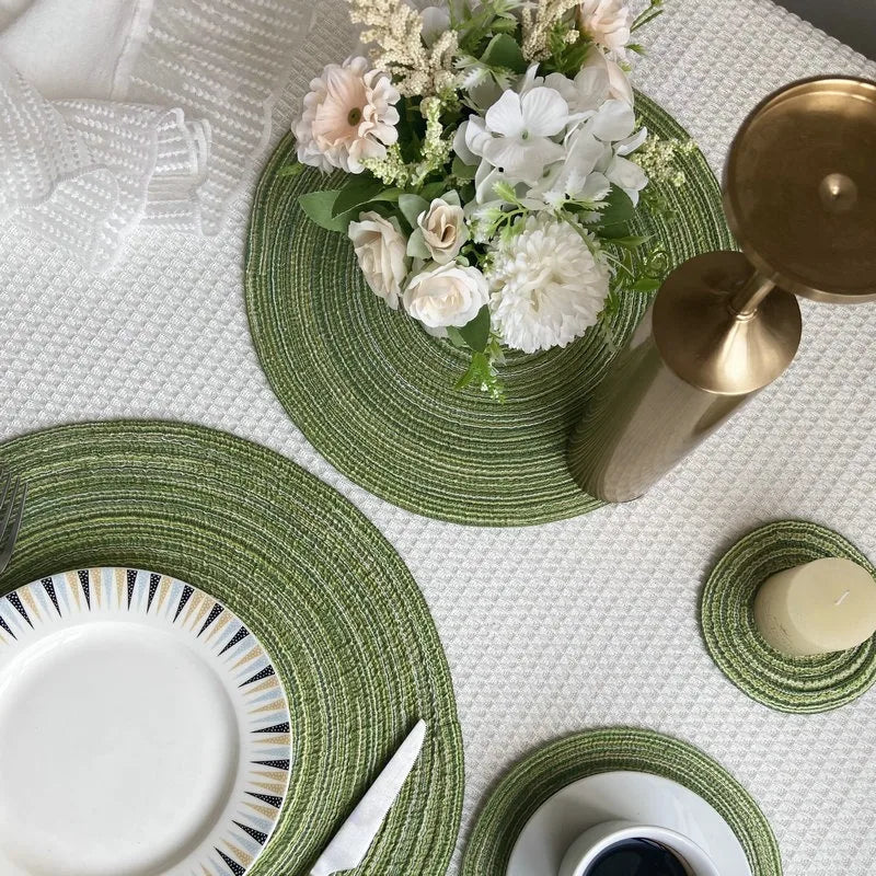 Nordic Style Imitation Cotton Yarn Placemat