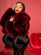 Chaqueta de Piel Sintética Y2K - Rojo Delicioso