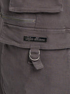 Pantalón cargo de sarga de tiro bajo