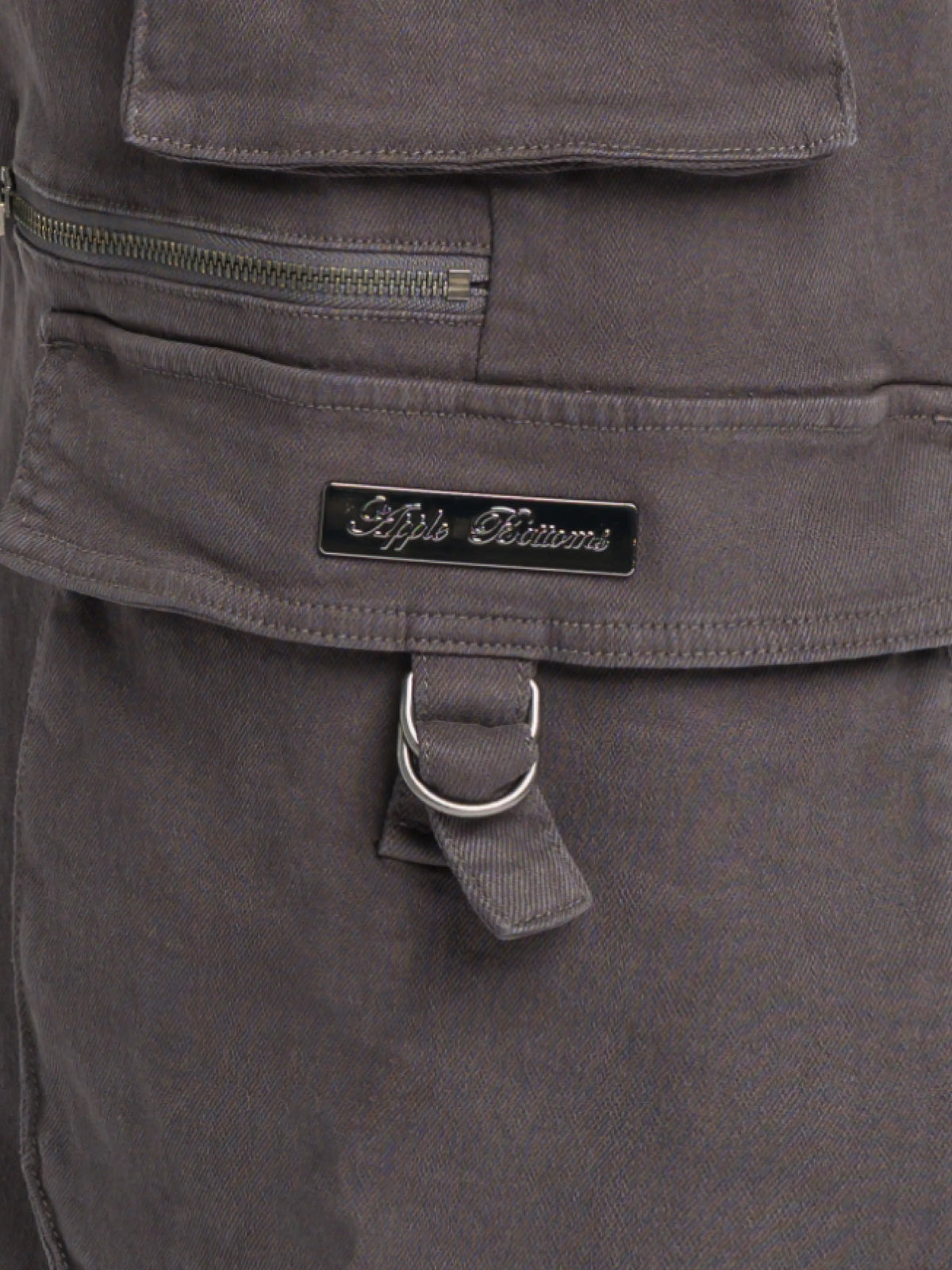 Pantalón cargo de sarga de tiro bajo