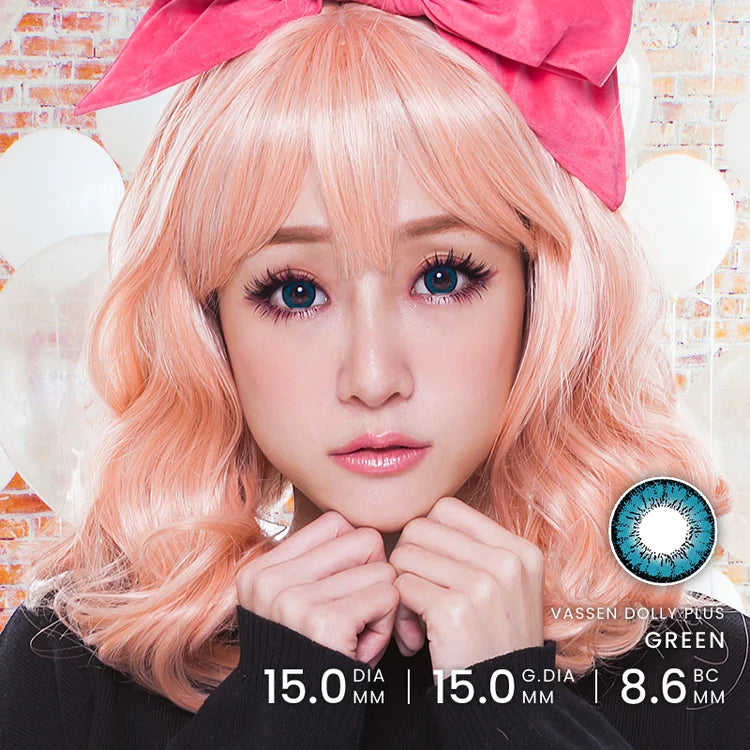 Dolly Plus Green Contact Lenses