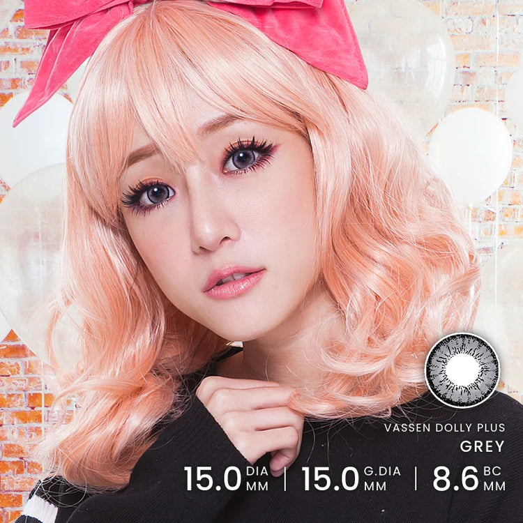 Dolly Plus Grey Contact Lenses