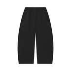 Pantalón Unisex de Pierna Ancha con Textura de Waffle