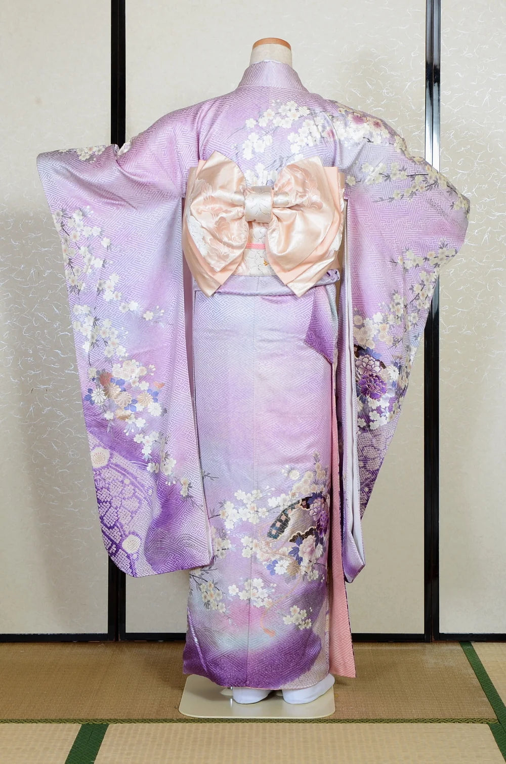 Long-sleeved kimono 6 items set / Furisode / FK#2-355