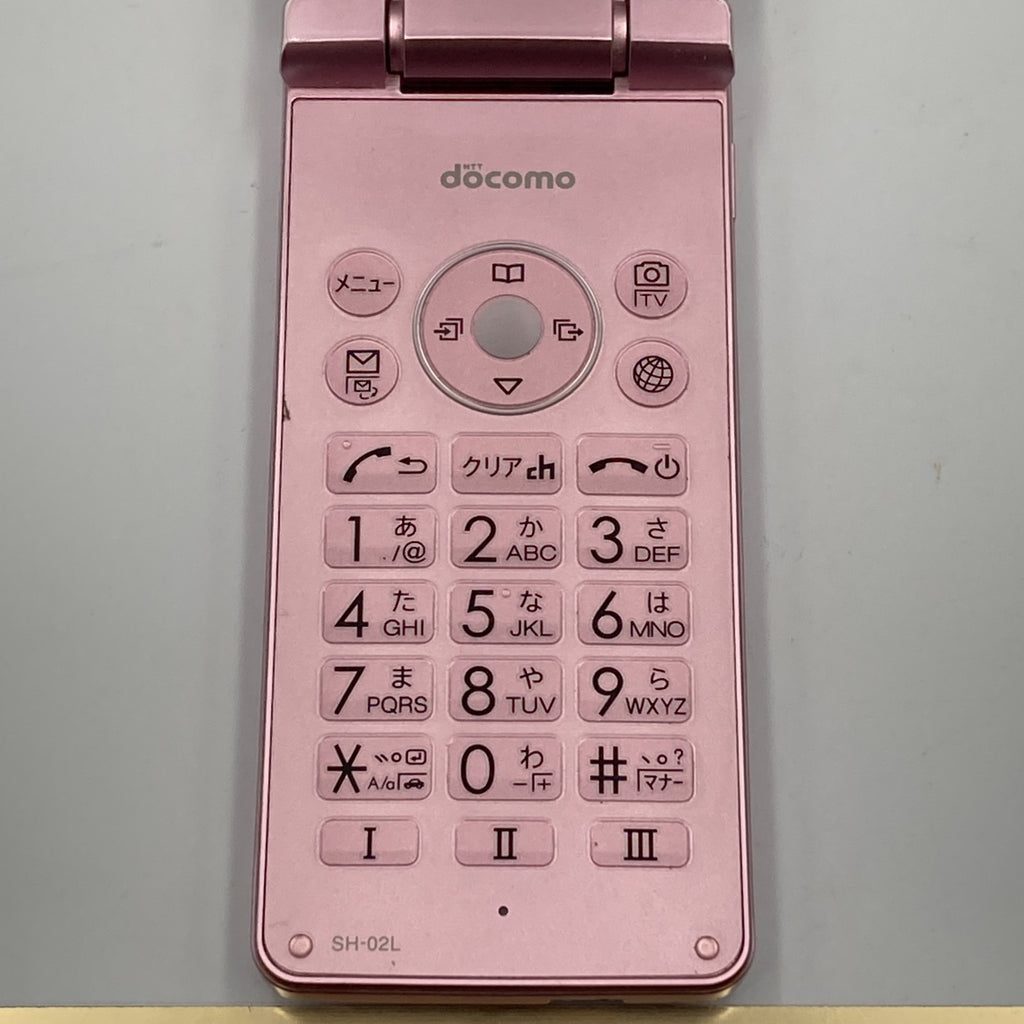 SHARP SH-02L AQUOS KEITAI 2 PINK FLIP PHONE UNLOCKED SIM Free Android Japan