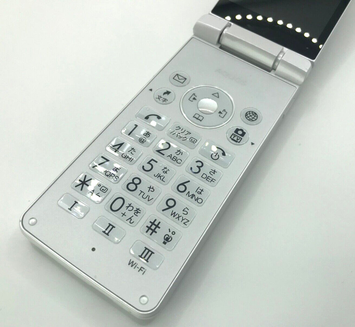 SHARP AQUOS Keitai 3 flip phone 805SH 806SH Softbank Unlocked White SIM Free